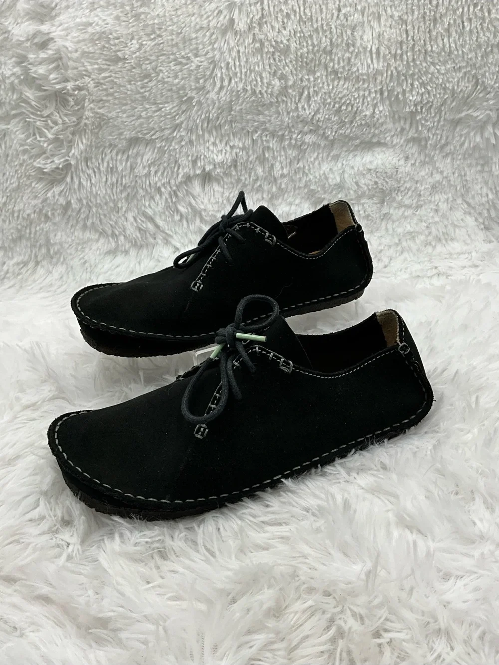 Clarks Originals Desert Trek Size 9.5 M Black Suede Leather Crepe Sole